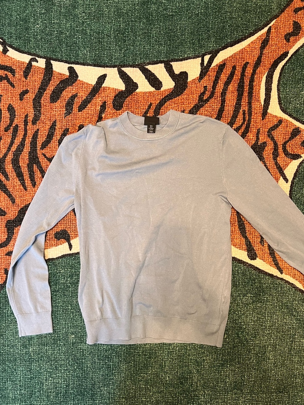 H&M Men's Light Blue Crewneck Sweater